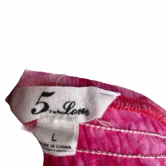 Pink Tiedye skirt/dress ruched top - Picture 15 of 16